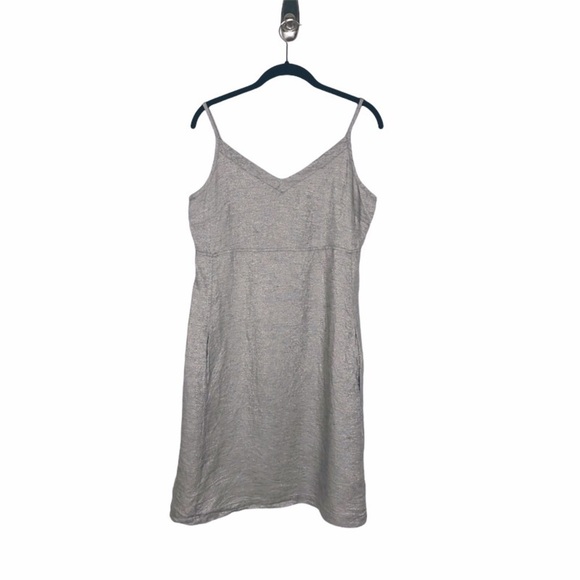 EILEEN FISHER Twinkle Linen Slip Dress - Picture 2 of 5